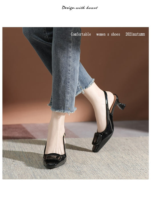 Tacones Altos Cerrados con Hebilla - Stiletto Elegante para Mujer - Image 14