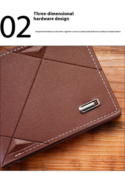 Billetera Delgada para Hombre con Múltiples Compartimentos - Cuero Suave Plegable - Image 18