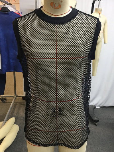 Chaleco Casual de Malla Transparente para Hombre - Image 3