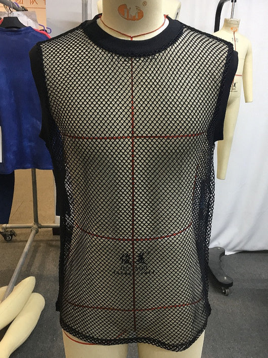 Chaleco Casual de Malla Transparente para Hombre - Image 3