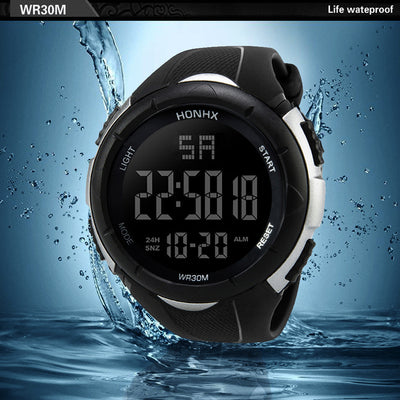 Reloj Deportivo Digital Negro Pantalla Grande con Tecnología Electrónica - Image 15