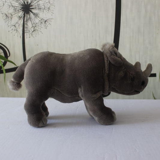 Peluche Rinoceronte de Dos Cuernos Realista