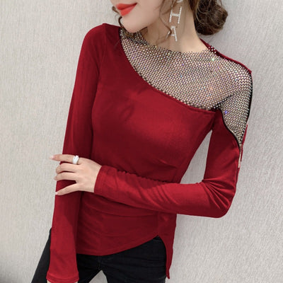 Blusa Manga Larga Hombros Descubiertos - Estilo Industrial Moderno - Image 11