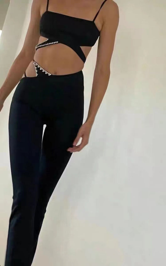 Pantalón Acampanado Cintura Alta Ajustado en Muslos - Image 3