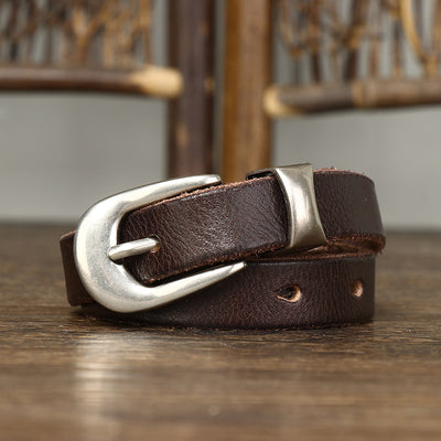 Cinturón de Cuero Retro Versátil 18cm - Estilo Clásico Personalizado - Image 12