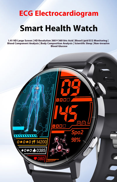 Pulsera Inteligente con Monitor de ECG y Glucosa - Control de Salud 24/7 - Image 26