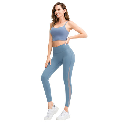 Leggings Yoga Tela Brocado Doble Cara Efecto Desnudo sin Marcas Visibles - Image 5
