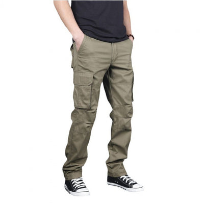 Pantalones Cargo Talla Grande 100% Algodón con Múltiples Bolsillos - Image 3