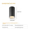 7W Warm Light 3000K Black And White