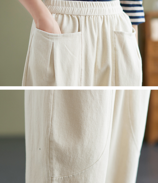Pantalones Harem Cómodos de Colores Sólidos - Estilo Versátil para Mujer - Image 11