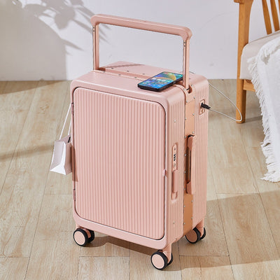Maleta Trolley Multifuncional con Cargador USB y Ruedas Universales 20 Pulgadas - Image 6