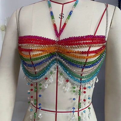Chaleco Halter Cadenas de Cuerpo para Mujer - Image 4