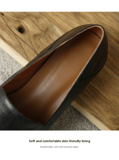 Mocasines Mujer Tacón Robusto Punta Cuadrada Elegantes - Image 13