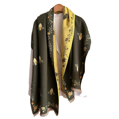 Chal de Cachemira Retro Tejido para Mujer - Abrigo Cálido Otoño Invierno - Image 5