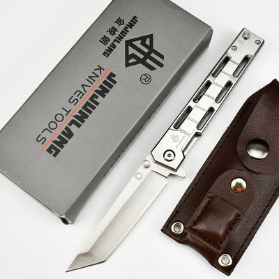 Cuchillo de Camping Multifuncional Plegable para Defensa Personal - Image 9