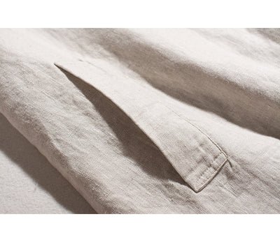 Abrigo Trench Coat de Algodón y Lino con Solapas Holgadas para Mujer - Image 23