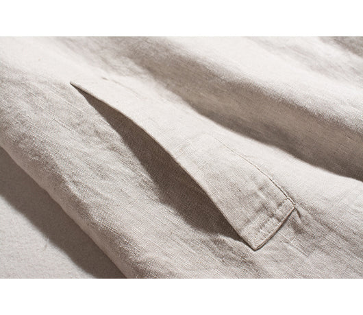 Abrigo Trench Coat de Algodón y Lino con Solapas Holgadas para Mujer - Image 23