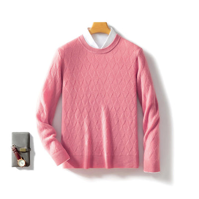 Suéter de Lana Pura para Hombre - Cuello Redondo Holgado y Acolchado - Image 13