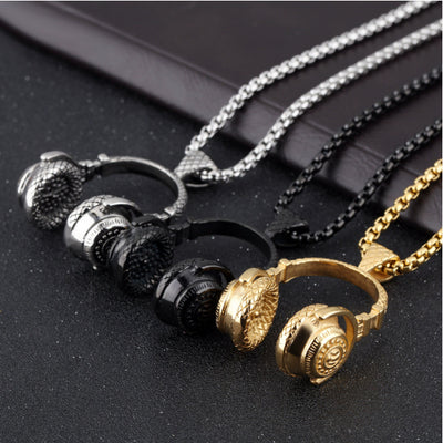 Collar con Audífonos Integrados de Titanio para Hombre - Image 5