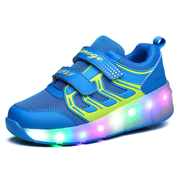 Patines con Rueda Motorizada USB Recargable para Niños - Diseño Colorido