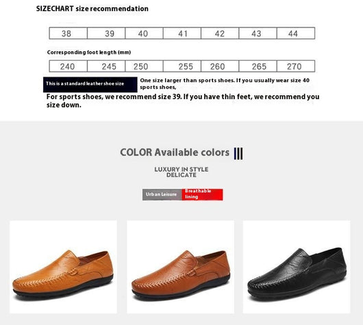 Zapatos de Cuero Casual para Hombre Estilo Británico Suela Flexible - Image 5