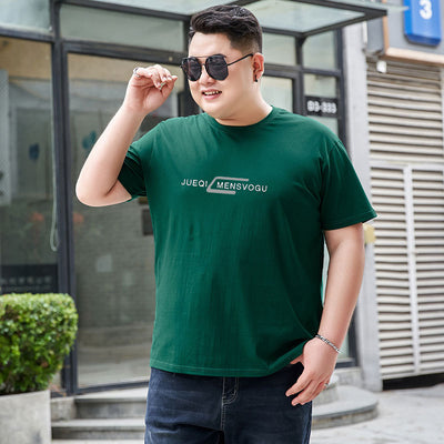 Camiseta de Algodón para Hombre Talla Grande - Cuello Redondo Manga Corta - Image 7