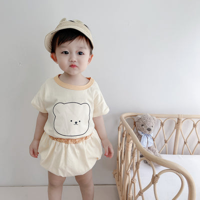 Conjunto de Verano para Niño Estilo Coreano - Playera y Shorts - Image 3
