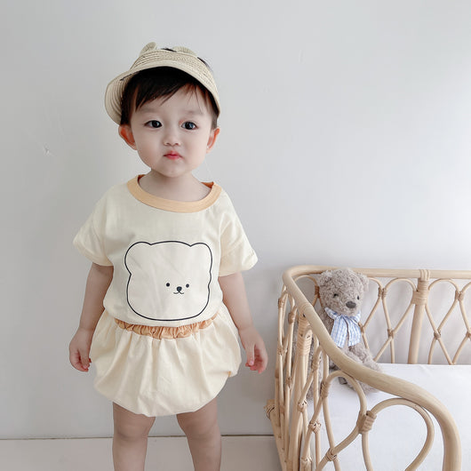 Conjunto de Verano para Niño Estilo Coreano - Playera y Shorts - Image 3