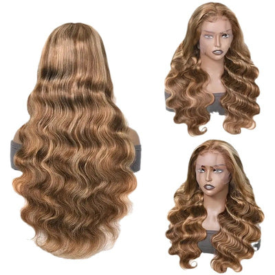 Peluca Frontal de Encaje Ondas Medianas Cabello Largo Rizado Cobertura Total - Image 5