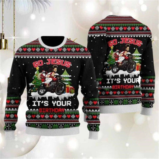 Sudadera Navideña con Capucha y Gráfico 3D de Papá Noel - Image 24