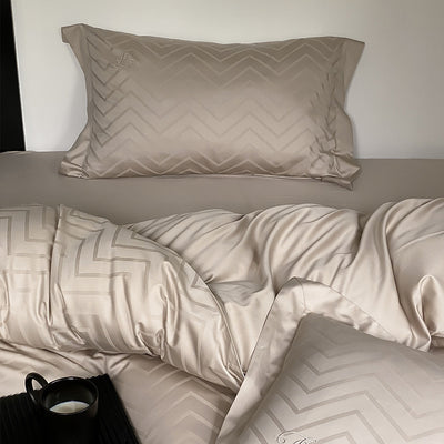 Juego de Cama 4 Piezas de Algodón de Fibra Larga - Image 4