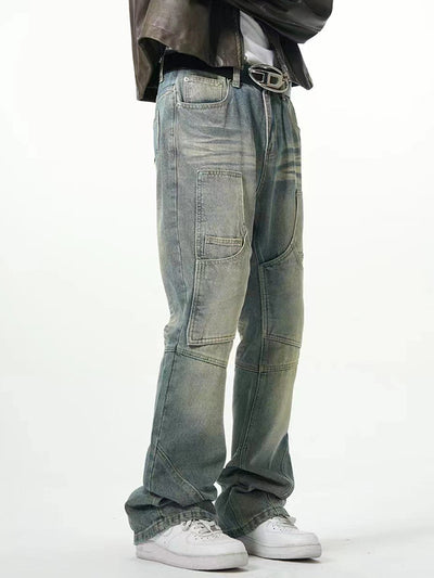 Jeans Rectos Holgados con Efecto Desgastado American Street - Image 4