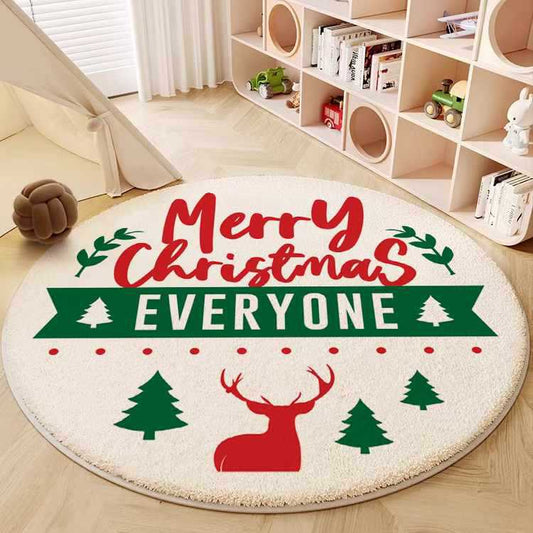 Alfombra Redonda Suave para Habitación Infantil y Sala de Estar