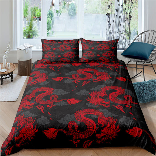 Juego de Cama 3D con Impresión Digital de Animales - Textil Hogar de 3 Piezas - Image 4