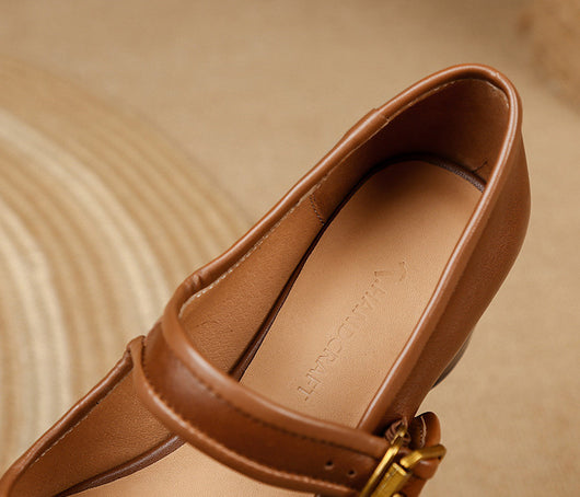 Zapatos de Tacón Grueso con Punta Redonda para Mujer - Image 14