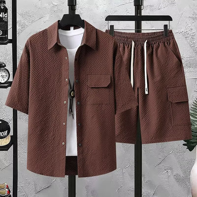 Conjunto de Uniforme Ligero para Trabajo: Blusa y Pantalón Corto - Image 8