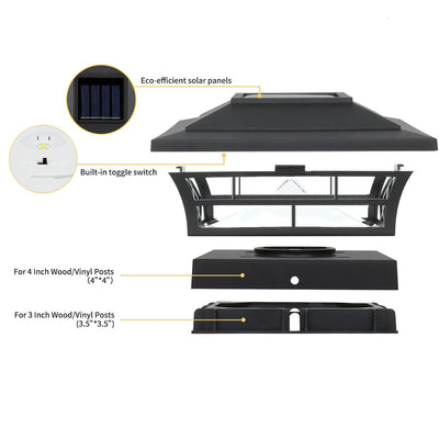 Lámpara Solar para Pilares de Jardín - Iluminación Exterior Automática - Image 17