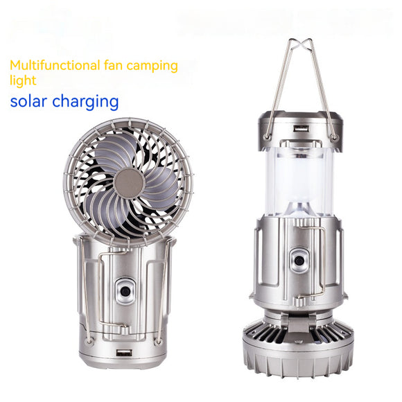 Linterna LED Solar Portátil para Camping con Carga USB