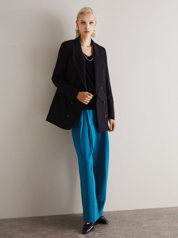 Blazer de Lana para Mujer - Diseño Minimalista y Elegante