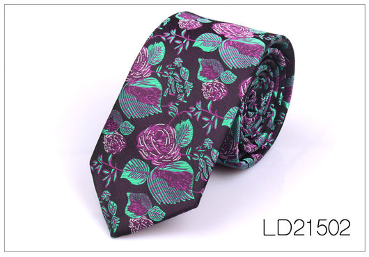 Corbata Casual Moderna con Estampado Floral - Ancho 6cm - Image 3
