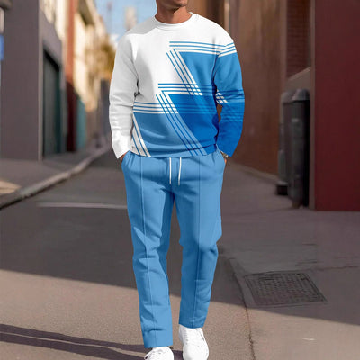 Conjunto de Sudadera y Pantalón Deportivo Hombre Estampado 3D Otoño - Image 4