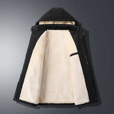 Chaqueta de Invierno para Hombre con Forro Grueso Tipo Borrego - Image 4