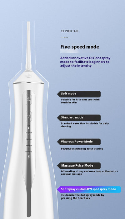 Irrigador Bucal Portátil - Removedor de Sarro Dental Eléctrico - Image 20