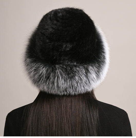 Gorro de Visón Trenzado para Mujer - Abrigo Elegante de Invierno - Image 17
