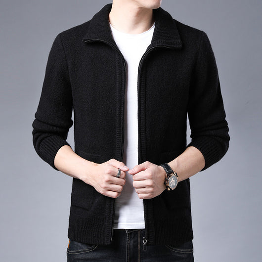 Chaqueta Casual de Alpaca con Cierre y Solapa - Tejido Polar Premium - Image 4