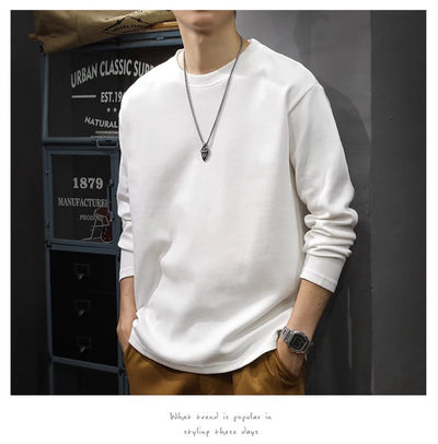 Camiseta Térmica Hombre Cuello Redondo Suéter Interior Grueso Ajuste Holgado - Image 30