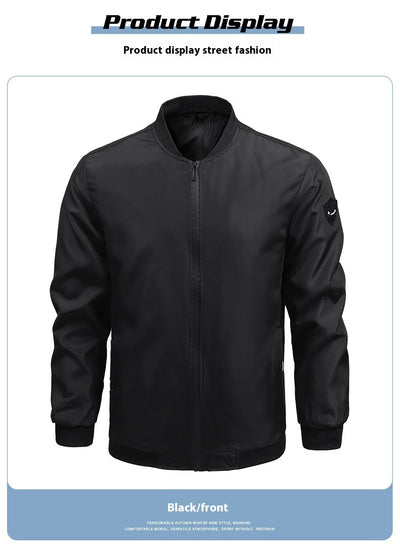 Abrigo Casual de Hombre Liso para Primavera y Otoño - Image 14