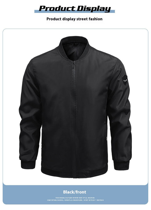 Abrigo Casual de Hombre Liso para Primavera y Otoño - Image 14