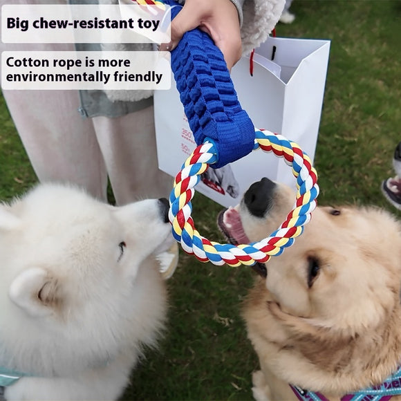 Juguete de Cuerda para Tirar Limpiador Dental Interactivo para Perros