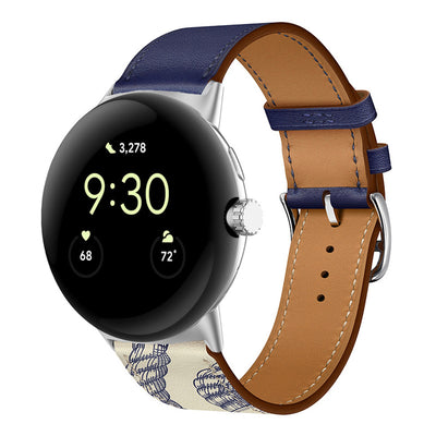 Correa de Cuero PU Bicolor para Google Watch - Estilo y Durabilidad - Image 22